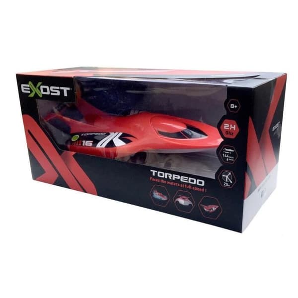 EXOST Torpedo Remote Control Boat - Skala 1:18 - 2-färgssortiment