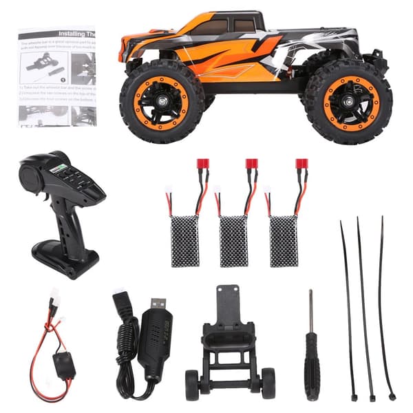 1:16 RC-auto, 45 km/h nopeus, 2840 harjaton moottori,1set