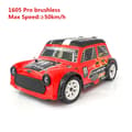 Miniatyrbild 2 av 2: RC Driftbil, Borstlös kraftsystem, Max hastighet 50 km/h,1605 Pro Röd