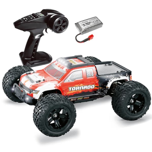 HAIBOXING 2996A RTR Borstlös 1/10 2,4G 4WD RC-bil 45km/h LED-ljus Fullproportionell terränggående larvband Monster RC lastbilsfordon med 1 batteri