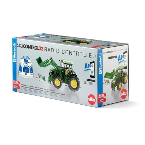 Traktor - SIKU - John Deere 7310R - Bluetooth-fjärrstyrd - Elektrisk - 1:32