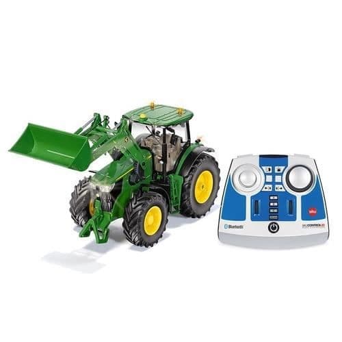 Traktor - SIKU - John Deere 7310R - Bluetooth-fjärrstyrd - Elektrisk - 1:32