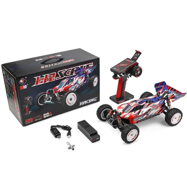 Wltoys 124008 RTR 1:12 4WD 3S Harjaton RC-auto 2.4G 60 km/h maastokiipeily RC Kuorma-ajoneuvot Mallit Lelut 1x 1300MAH akulla