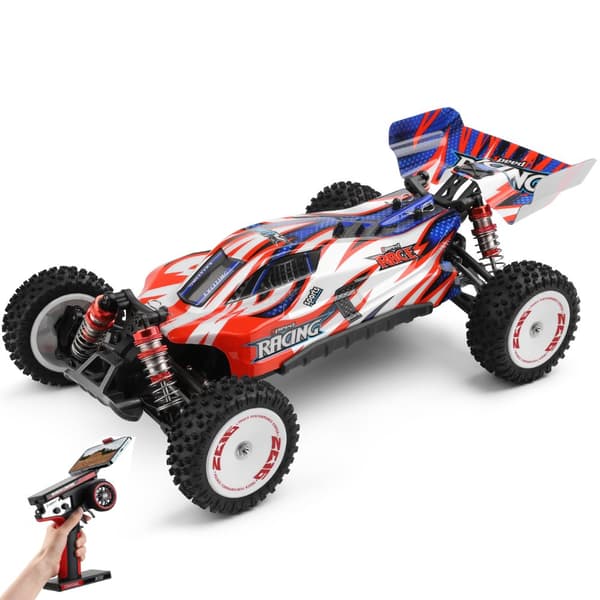 Wltoys 124008 RTR 1:12 4WD 3S Harjaton RC-auto 2.4G 60 km/h maastokiipeily RC Kuorma-ajoneuvot Mallit Lelut 1x 1300MAH akulla