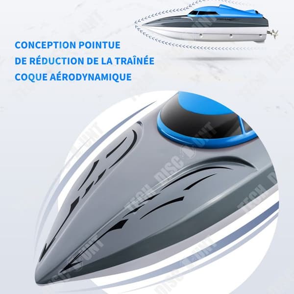 TD Remote Control Boat 2.4G Blue Boat Laddningsbar Radiostyrd Båt Long Range Remote Control Båt Barn Sommarvattenleksaker