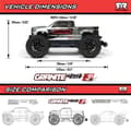 Miniatyrbillede 3 af 11: ARRMA Granit 1/10 223S BLX 4X4 Rød - RTR