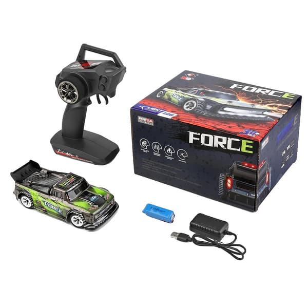Wltoys RC-bil, hög hastighet 30 km/h, terränggummidäck,Grön 284131
