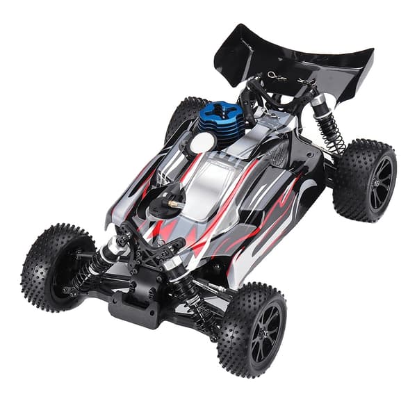 1/10 RC-bil, 75 km/h hög hastighet, 4-kanals kontroll,svart