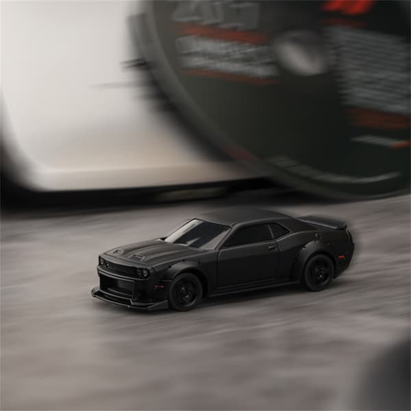 Kaukosäädinauto, Turbo Racing C75 RTR 1/76 Scale RC Drift -kaukosäädin LED-valoilla, 4-vetoinen leluauto 4,5,6,7,8+, lasten lahjat (musta)