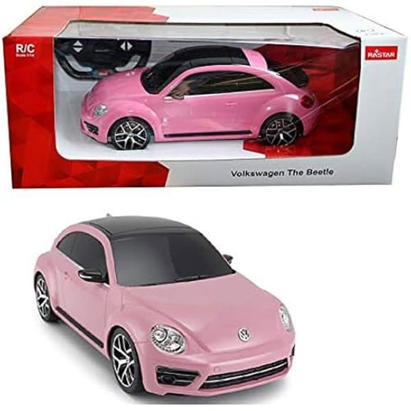 Fjärrstyrd bil - RASTAR - VW Beetle - Rosa - Framskenor och bakljus - Utomhusbruk