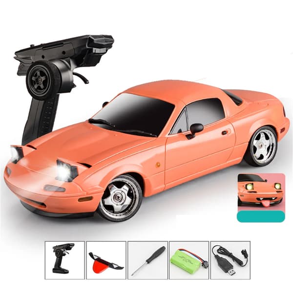 RC Drift -auto, 1/18 mittakaava, 10 km/h maksimi nopeus,Vaaleanpunainen