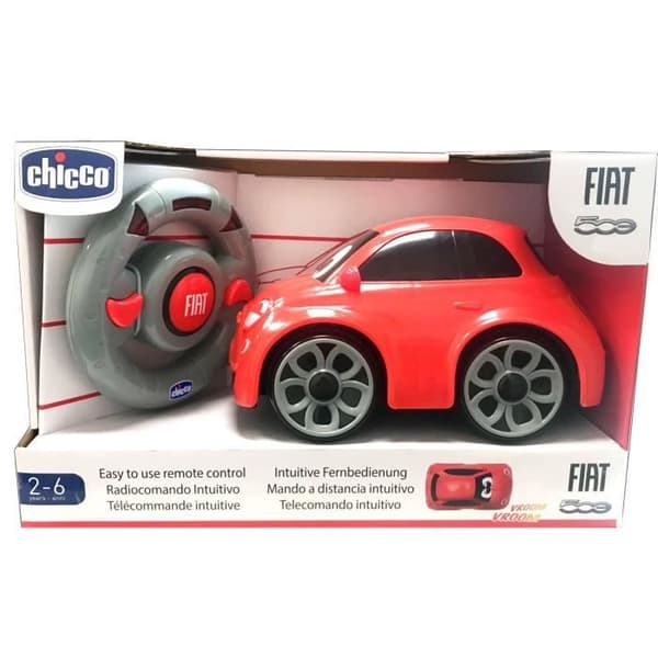 Radiostyrd leksak - CHICCO - Fiat 500 - Röd - Interiör - Unisex