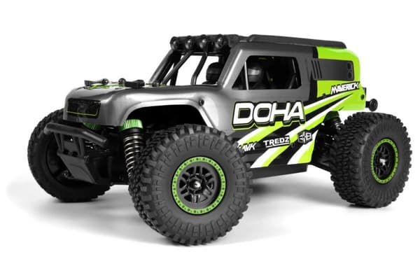 Maverick Doha 1/20 4WD elektrisk lastebil - grønn (150703)