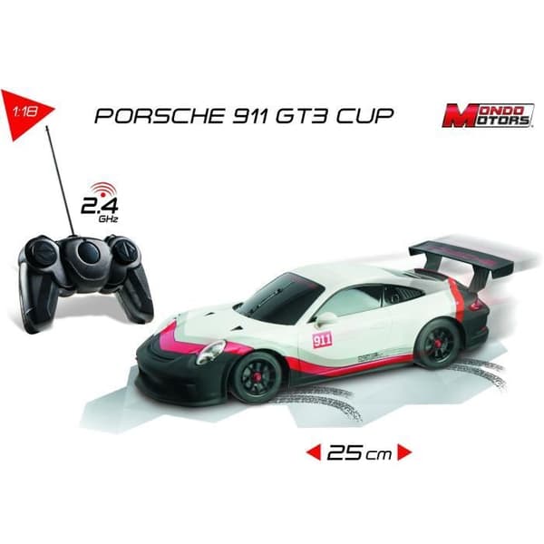 Radiostyrt fordon Porsche 911 GT3 Cup skala 1:18 - Mondo Motors