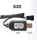 Miniatyrbillede 4 af 5: 4x USB-oplader til 7.4V 2S LiPo SM-4P – Tilbehør til fjernstyret legetøj batterioplader