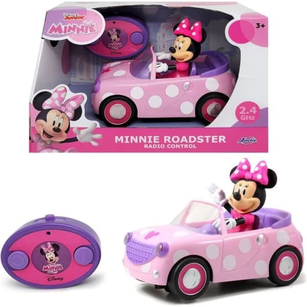 Bilar - Radiostyrd bil Majorette - Minnie - 1 figurine Minnie ingår - Batterier ingår ej