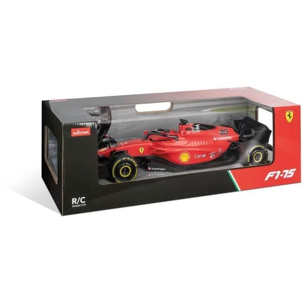 Fjärrstyrd bil - MONDO MOTORS - Ferrari F1-75 - Skala 1:12 - Svart - 2,4 GHz