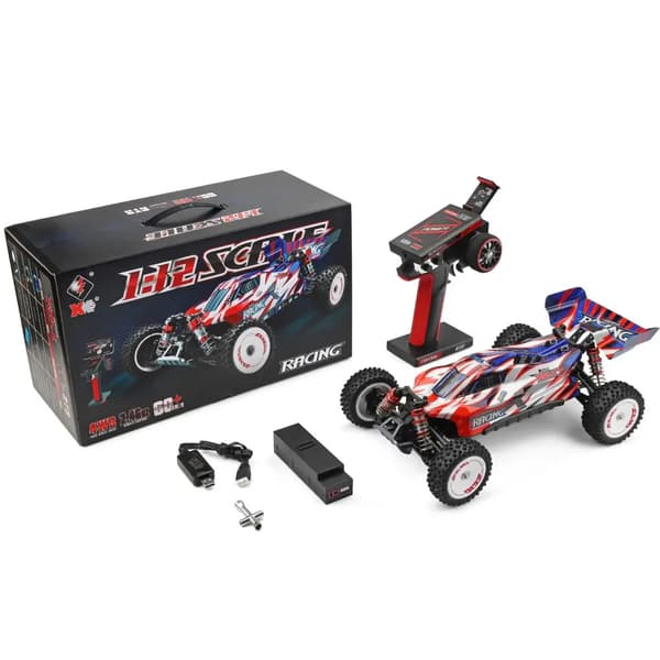 Wltoys RC Bil, 60 km/t Hastighed, 100 m Fjernbetjeningsområde,1300MAH 1B