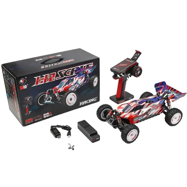 Wltoys RC Bil, 60 km/t Hastighed, 100 m Fjernbetjeningsområde,1300MAH 1B