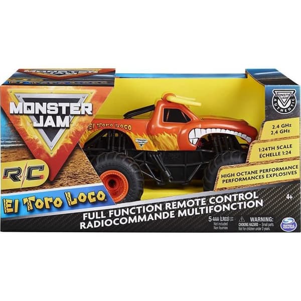 MONSTER JAM - EL TORO LOCO RC 1:24 - Monster Truc officiella radiostyrda fordon 2.4 GHz - 6060517 - Barnleksak 4 år och mer