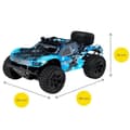 Miniatyrbild 6 av 6: OVERMAX Huoligan Large Speedy Remote Control Car, skala 1:10, 50 km/h hastighet, 100 meters räckvidd, 4x4 Drive, 40min