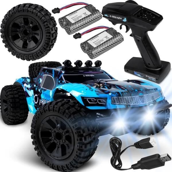 OVERMAX Huoligan Large Speedy Remote Control Car, skala 1:10, 50 km/h hastighet, 100 meters räckvidd, 4x4 Drive, 40min