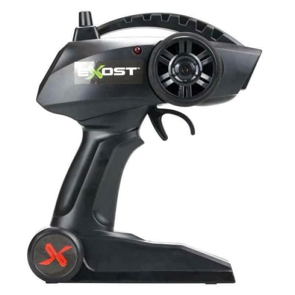 Radiostyrd båt - Exost - Rocketwave - Röd och svart - Batteri - 2,4Ghz - Gun