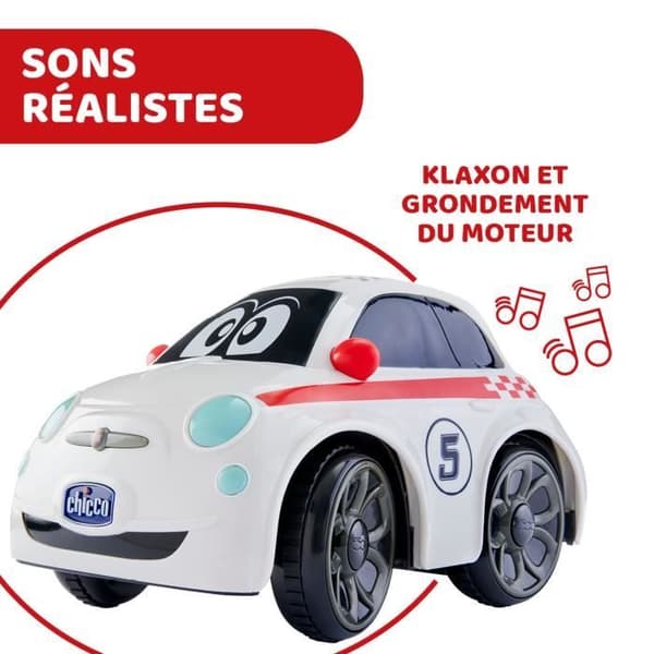 CHICCO Fiat 500 radiostyrd bil
