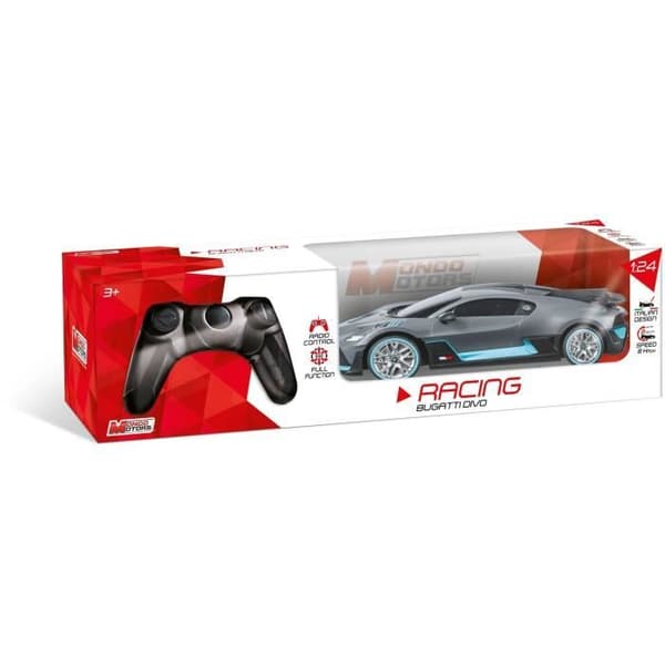 Fjärrstyrd bil - MONDO MOTORS - Bugatti Divo - Skala 1:24 - Svart / Blå