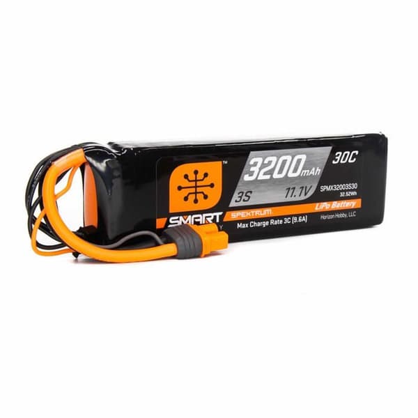 Spektrum radiostyrt fordon - SPMX32003S30 - 11,1V 3200mAh 3S 30C Smart LiPo-batteri: IC3