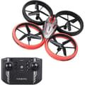 Miniatyrbild 4 av 4: Fjärrstyrd drönare - FLYBOTIC - Bumper Drone Bed - 17 cm - röd och svart - från 8 år