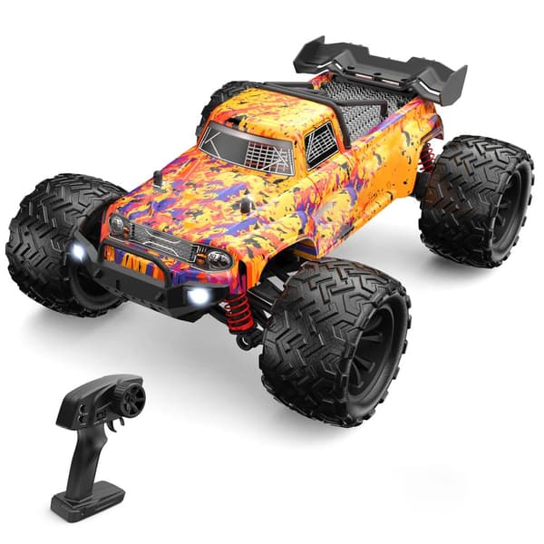 Etäohjattava auto, 40 km/h nopeus, 4WD-vetojärjestelmä,Oranssi 1 akku