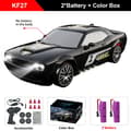 Miniatyrbillede 2 af 2: RC Drift Bil, 4WD Ydelse, Høj-Brightness LED Lygter,KF27 Sort 2B BX