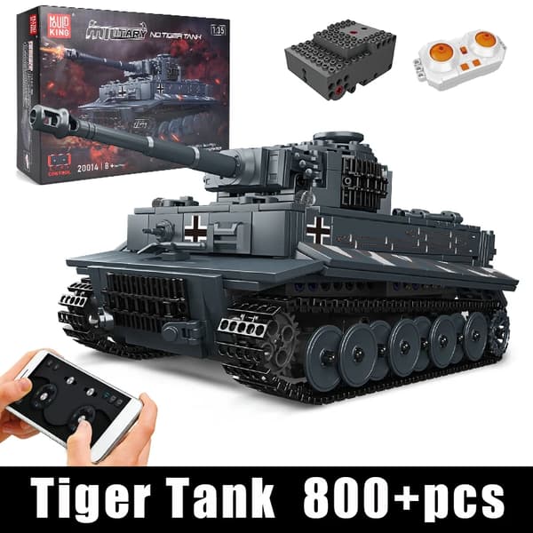 Fjärrstyrd tankbyggsats, 800+ delar, lärande leksak,med originalbox