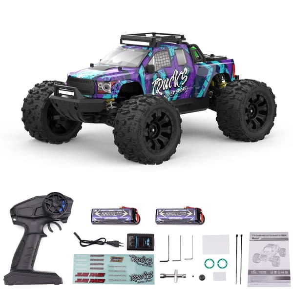 RC Racing Bil, 1/14 Skala, 4WD, 80 km/t,PT14R 2B Blå