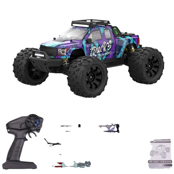 RC Racing Bil, 1/14 Skala, 4WD, 80 km/t,PT14R 2B Blå