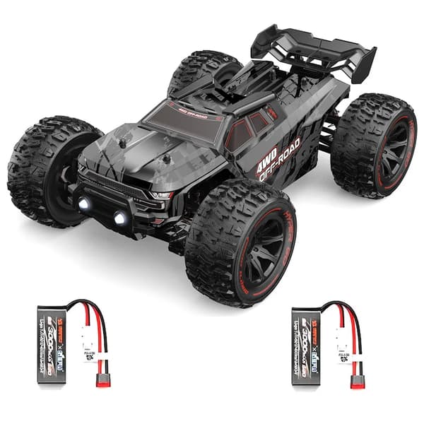 RC-bil, hastighet 55 km/h, borstlös motor med kylfläns,Två batterier