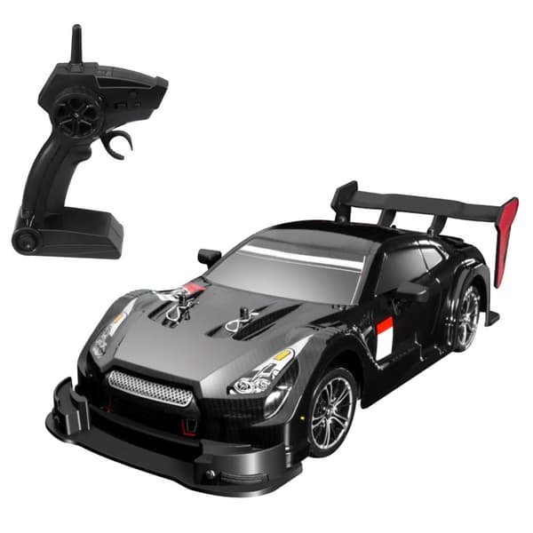Fjernstyret Driftbil, 4WD, 30 km/t Hastighed, 2.4GHz Kontrol,sort