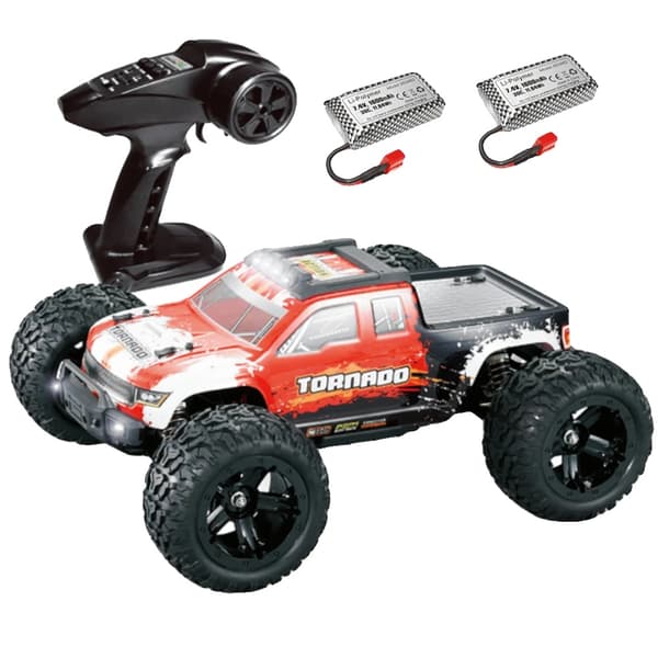 RC-auto, 45 km/h nopeus, 80-100 m ohjausalue,Kaksi akkua
