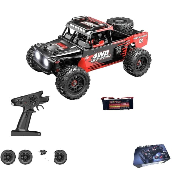 RC-auto, mittakaava 1/14, maksimi nopeus 75 km/h, etäisyys kauko-ohjaukselle 120 m,MJX14209 2B