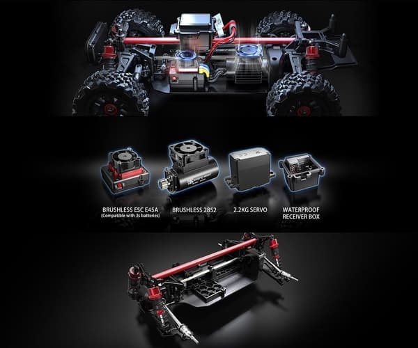 Hyper Go borstlös 1/14 4WD ökenbuggy
