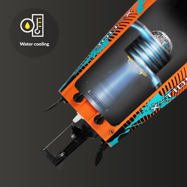 Radiostyrd båt OVERMAX X-Tide - 25 km/h - 2 x 17min - 2 x batteri