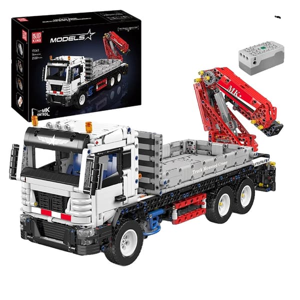 Fjernbetjent Truckmonteret Kran, 2530 Stykker, Unisex Design,original boks emballage