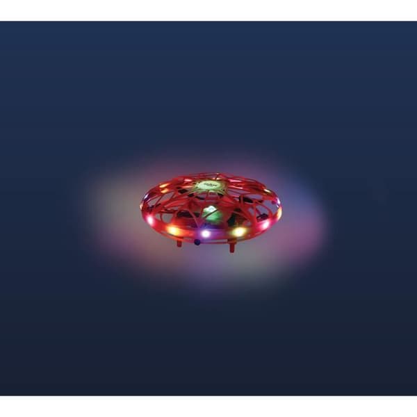 LEXIBOOK Mini Induction Flying Drone - Gesture Control - Altitude Hold - Ljuseffekter - Röd/Svart