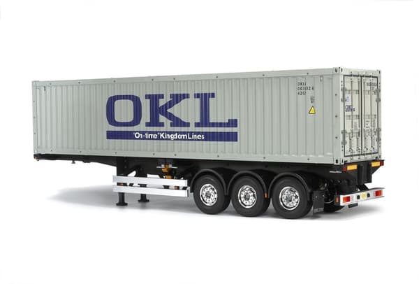 Släpvagn 1/14 Container 3-axlad - Byggsats