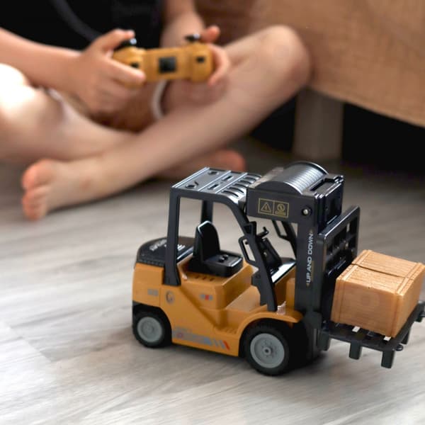 WOOPIE fjernstyret gaffeltruck 2-i-1 RC-kran - skala 1:24