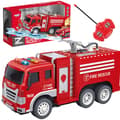Miniatyrbillede 1 af 7: WOOPIE fjernstyret brandbil med vandsprayfunktion