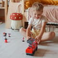 Miniatyrbillede 5 af 8: WOOPIE fjernstyret brandbil med lift