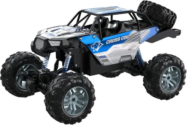 Monster Truck, 4WD, Store Dæk, Realistisk Lyd,Blå