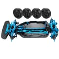 Miniatyrbillede 1 af 2: Chassisrammesæt til RC Driftbil, Metal- og Plastkonstruktion, Baghjulstræk, Egnet til Begyndere,Blå